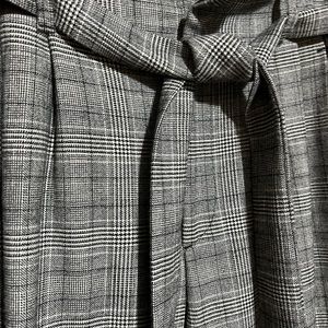 High rise dress pants - gray pattern size 4